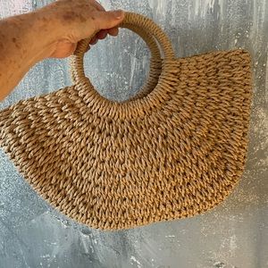 Cartera en rafia (nueva)